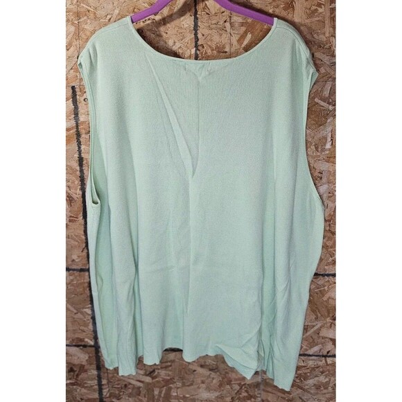 Maggie‎ Barnes Sweater Tank Womans 3x Green - Vintage - Picture 2 of 4